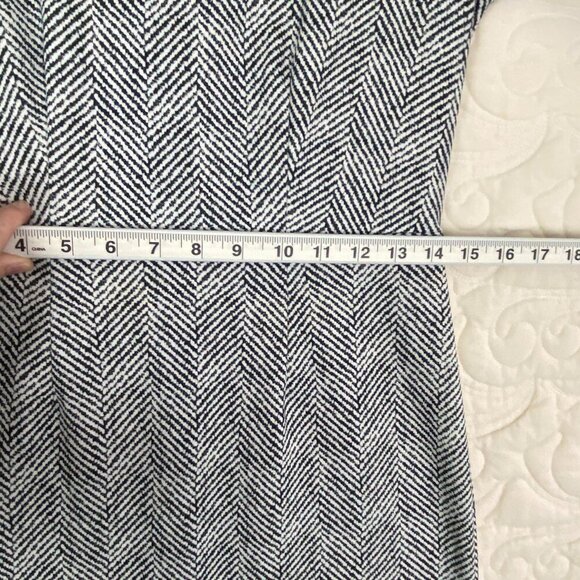 The Limited Mini Dress Office Wear Size 4 Herringbone Gray - Picture 8 of 11